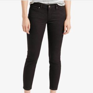 NWT Levi's 711 Skinny Ankle Jeans 26 Black MSRP $69.50